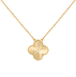 BB Inspired Clover Solid Gold Necklace - 9k