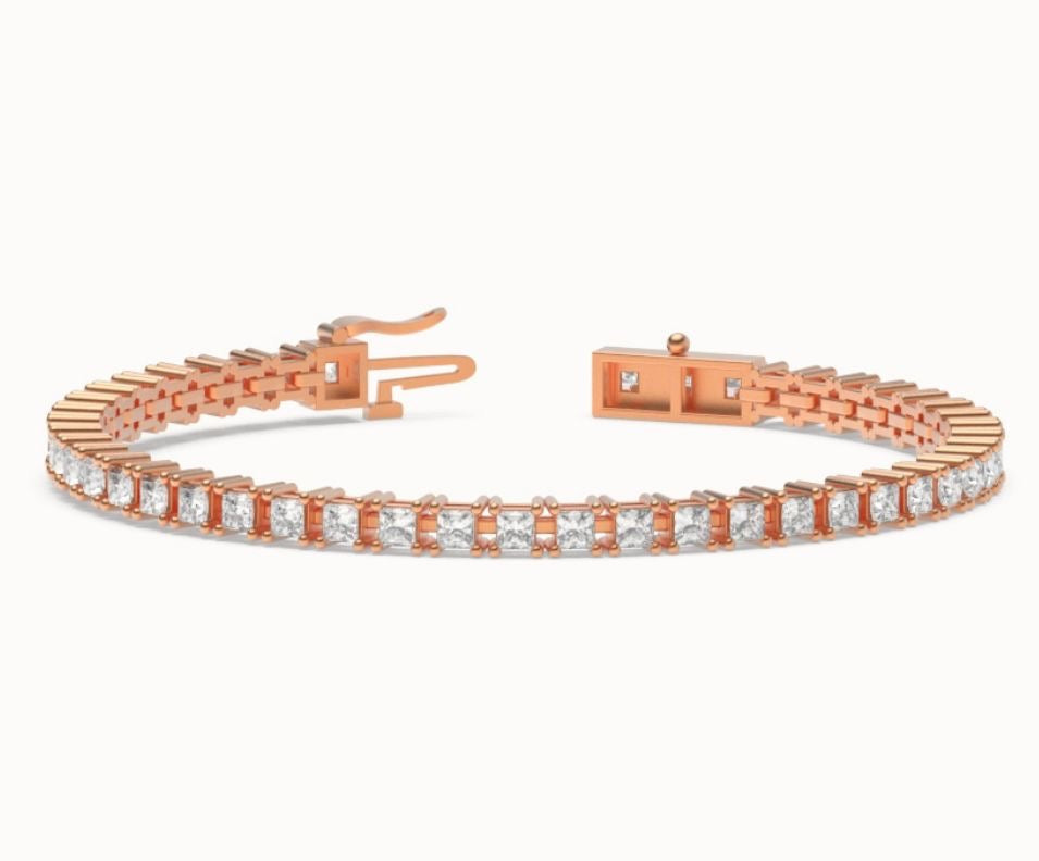 BB Gold Coated Tennis Bracelet - 7 Inch